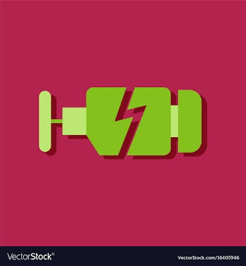 Flat icon design collection broken engine in vector image