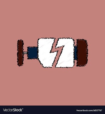 Flat icon design collection broken engine in vector image