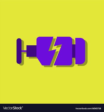 Flat icon design collection broken engine in vector image