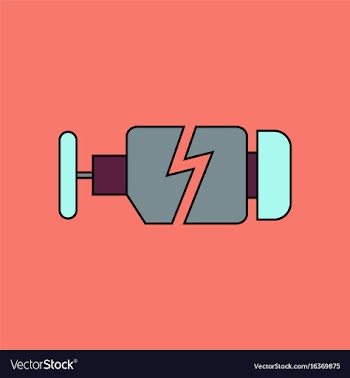 Flat icon design collection broken engine vector image
