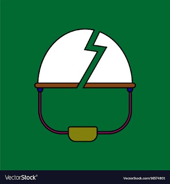 Flat icon design collection broken military helmet vector image