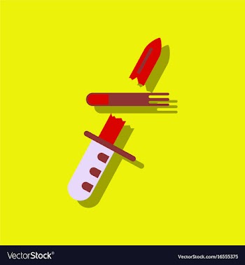 Flat icon design collection bullet broke knife in vector image