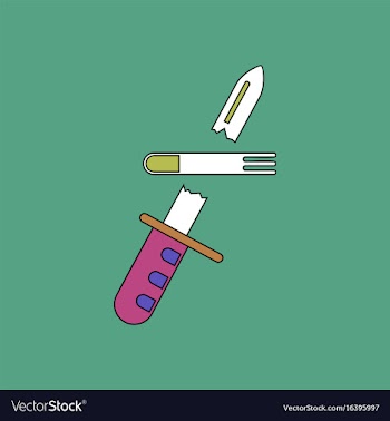 Flat icon design collection bullet broke knife vector image
