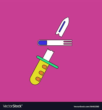 Flat icon design collection bullet broke knife vector image
