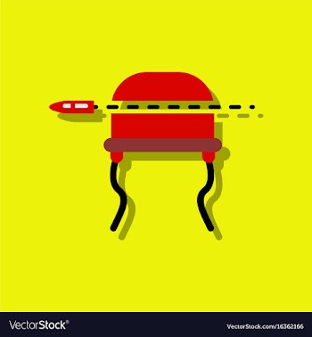 Flat icon design collection bullet pierced the vector image