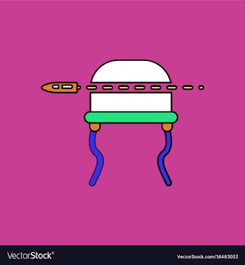 Flat icon design collection bullet pierced the vector image