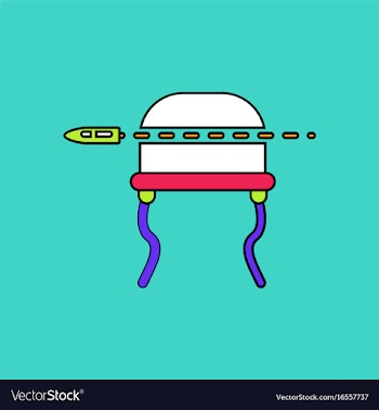 Flat icon design collection bullet pierced the vector image