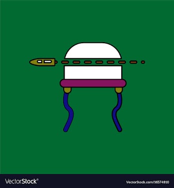 Flat icon design collection bullet pierced the vector image