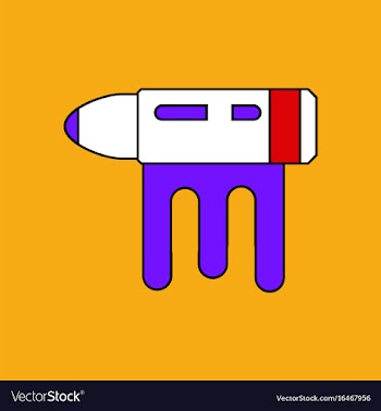 Flat icon design collection bullet with blood vector image