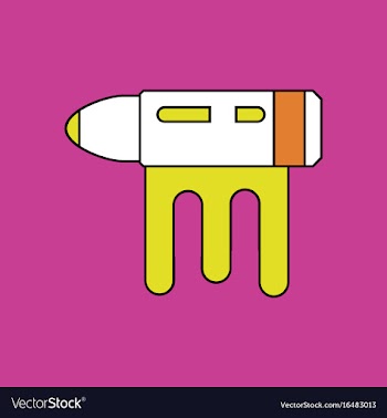 Flat icon design collection bullet with blood vector image
