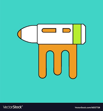 Flat icon design collection bullet with blood vector image