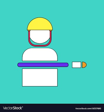 Flat icon design collection bullet wounded soldier vector image