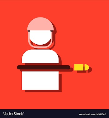 Flat icon design collection bullet wounded vector image