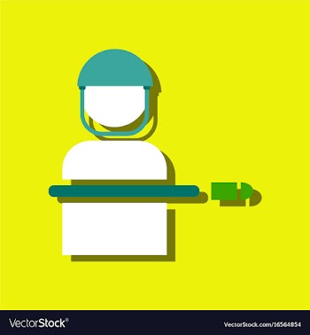 Flat icon design collection bullet wounded vector image