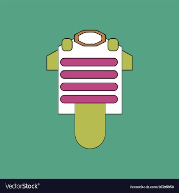Flat icon design collection bulletproof vest vector image