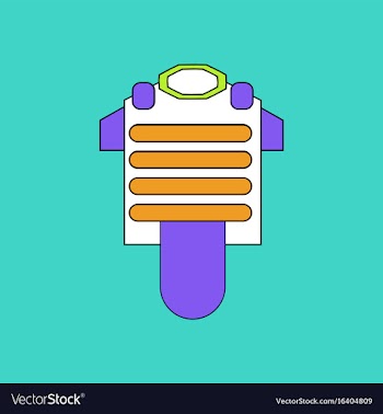Flat icon design collection bulletproof vest vector image