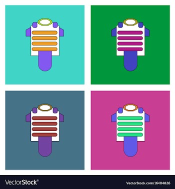 Flat icon design collection bulletproof vest vector image