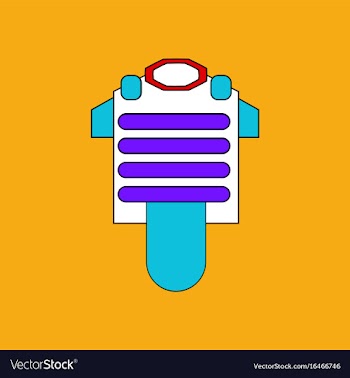 Flat icon design collection bulletproof vest vector image