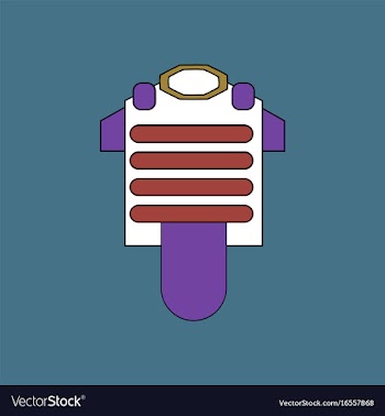 Flat icon design collection bulletproof vest vector image