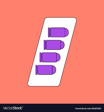 Flat icon design collection bullets in magazine vector image