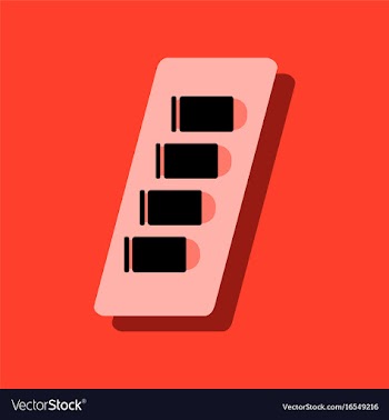 Flat icon design collection bullets in magazine vector image