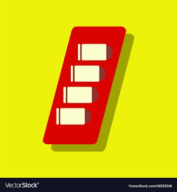 Flat icon design collection bullets in magazine vector image