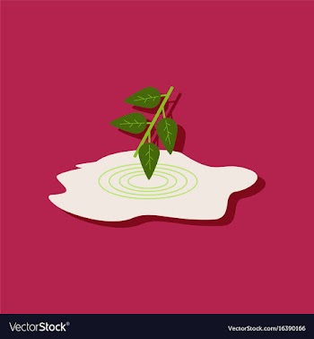 Flat icon design collection bush and puddle in vector image