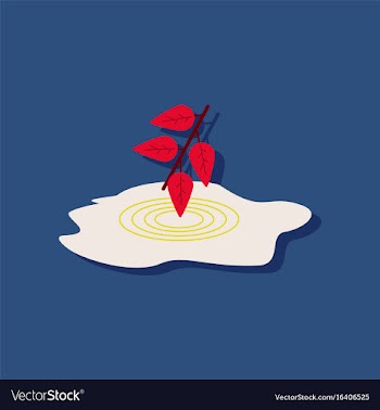 Flat icon design collection bush and puddle in vector image