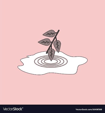 Flat icon design collection bush and puddle vector image