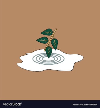Flat icon design collection bush and puddle vector image