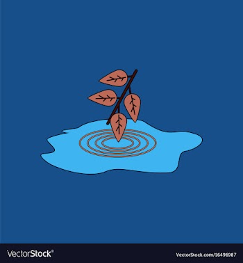 Flat icon design collection bush and puddle vector image