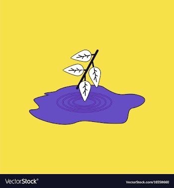 Flat icon design collection bush and puddle vector image