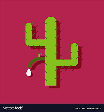 Flat icon design collection cactus with crane in vector image