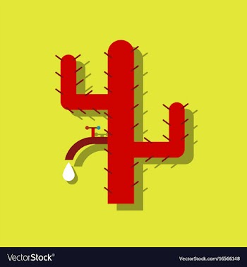Flat icon design collection cactus with crane in vector image