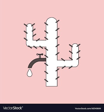 Flat icon design collection cactus with crane vector image