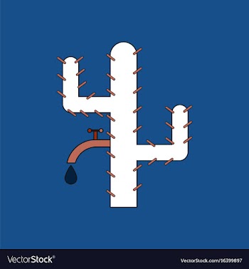 Flat icon design collection cactus with crane vector image