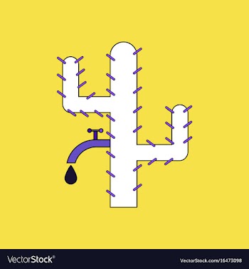 Flat icon design collection cactus with crane vector image