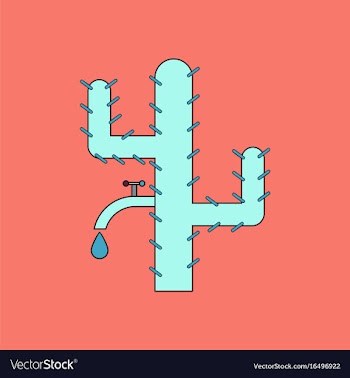 Flat icon design collection cactus with crane vector image