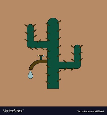 Flat icon design collection cactus with crane vector image
