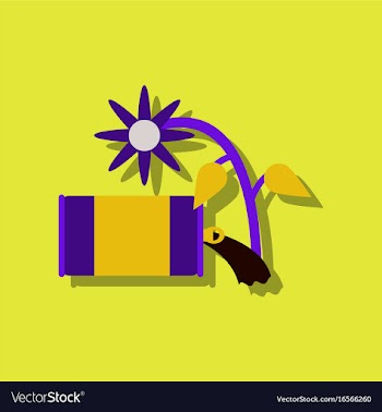 Flat icon design collection canned and flower in vector image