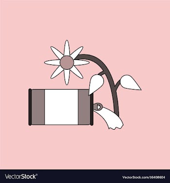 Flat icon design collection canned and flower vector image