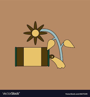 Flat icon design collection canned and flower vector image