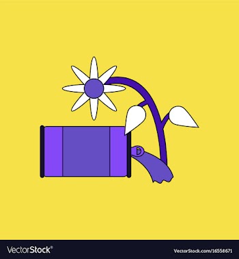 Flat icon design collection canned and flower vector image