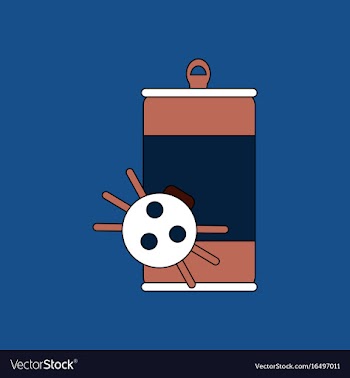Flat icon design collection canned and spider vector image