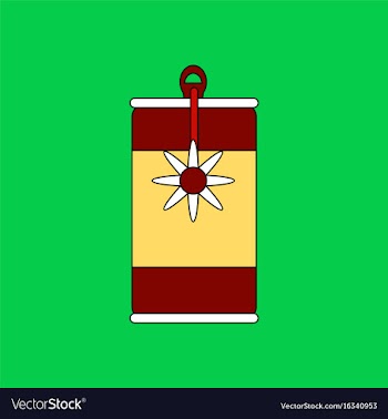 Flat icon design collection canned food and can vector image