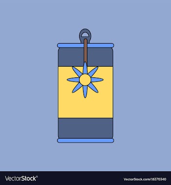 Flat icon design collection canned food and can vector image