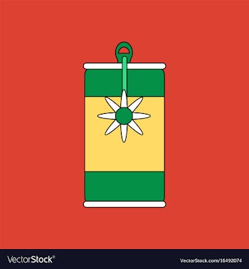 Flat icon design collection canned food and can vector image