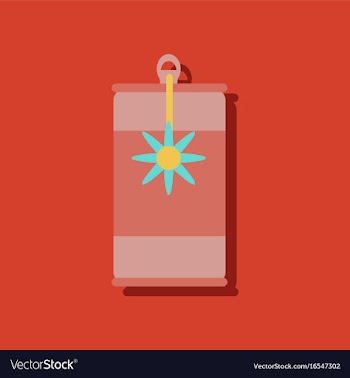 Flat icon design collection canned food and can vector image
