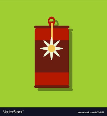Flat icon design collection canned food and can vector image
