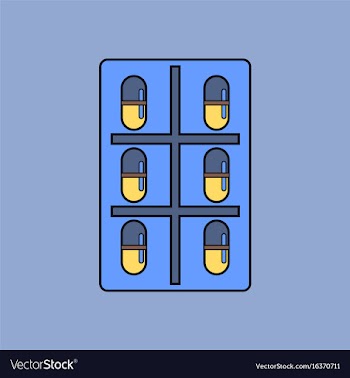 Flat icon design collection capsule pack vector image